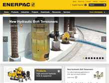 Tablet Screenshot of enerpac.com